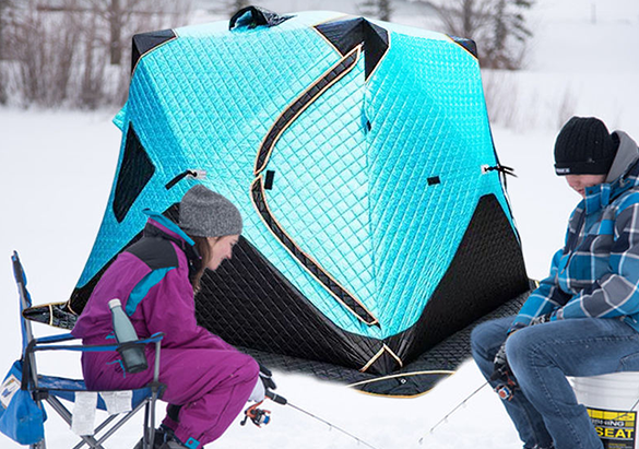 Pop Out Fish Sled Bell Flooringa Fish-Shaped Bun Machine For Ho Eskimo Portable Pop-Up Xxl Insulated Ice Fishing Tent