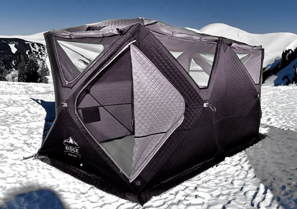 Ice fishing shelter 420D Oxford cloth graphene 13mm fiberglass rod floor mat 210D window piece is made of PVC fishing tent